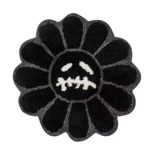 Black Sunflower Rug